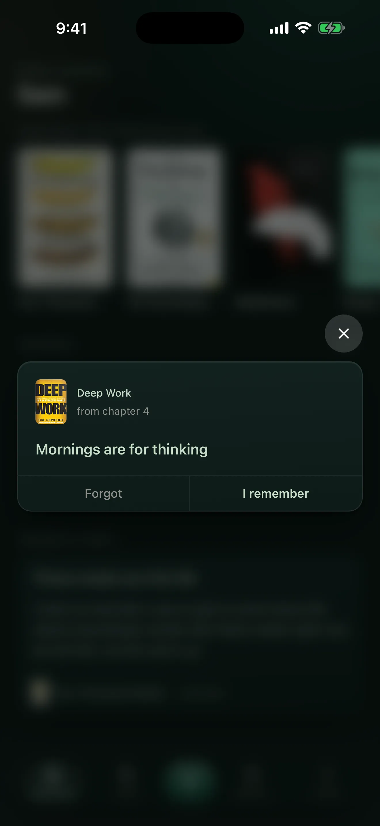 Refresh: Remi asks whether you still remember the thought